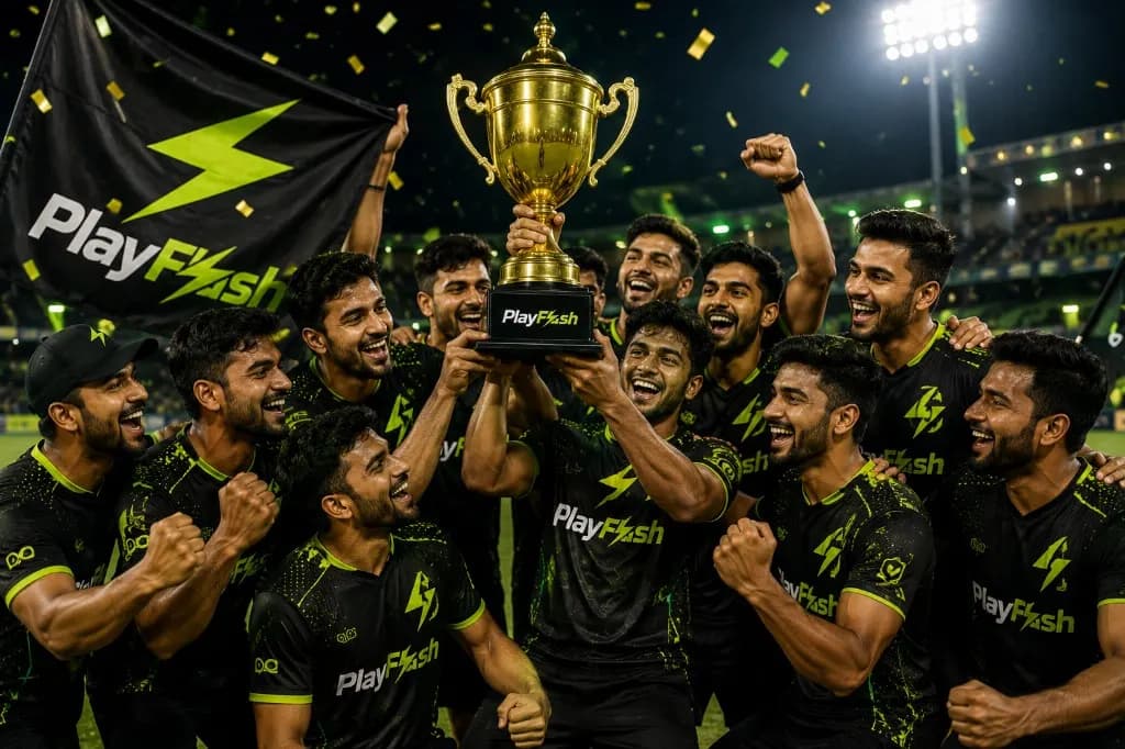 PlayFlash tournament champions celebration