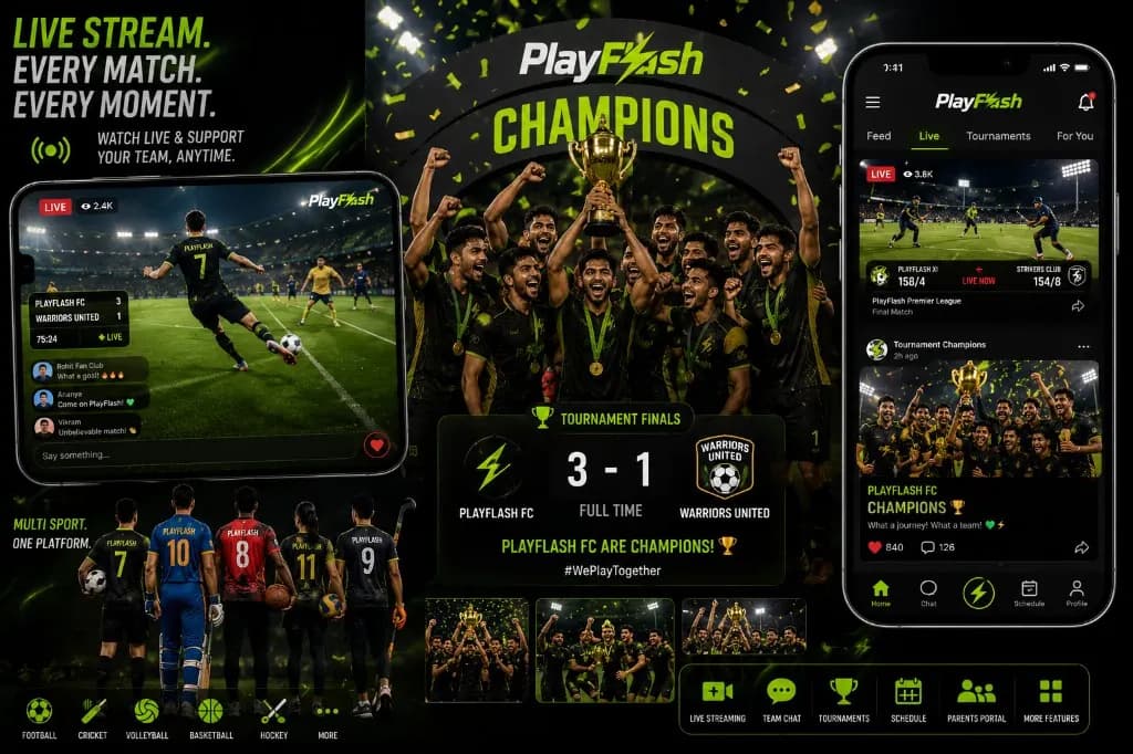 PlayFlash live streaming and match coverage